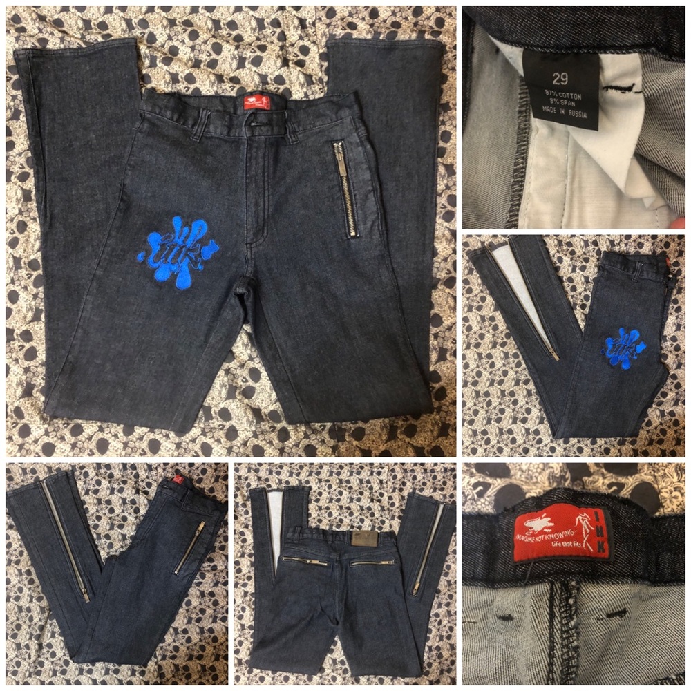 Ink Multi Zip Jeans